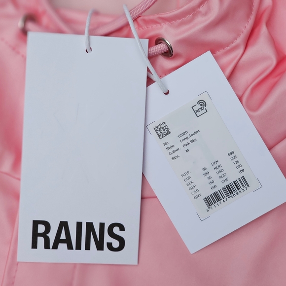 "RAINS" RAINCOAT/JACKET/ MEDIUM - Picture 9 of 9